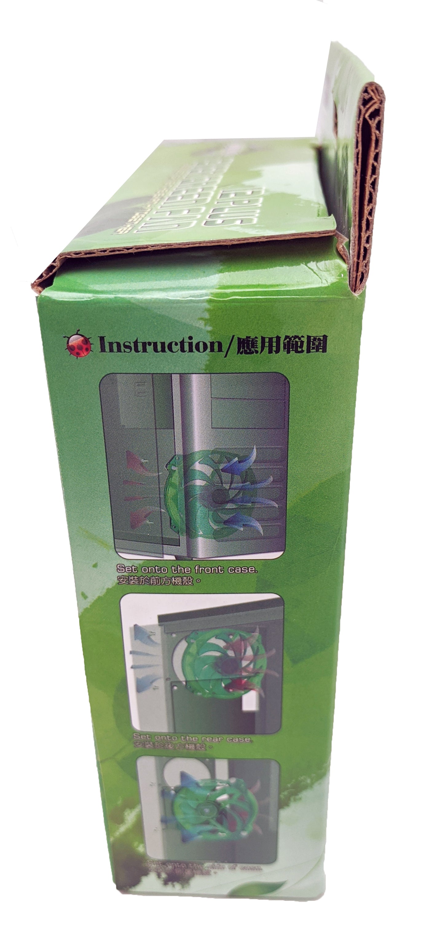 NEW Evercool Ever Green 135mm/140mm PC Cooling Fan Converts to 120mm w/ Bracket Model: EGF-N12