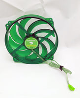 NEW Evercool Ever Green 135mm/140mm PC Cooling Fan Converts to 120mm w/ Bracket Model: EGF-N12