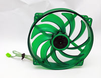 NEW Evercool Ever Green 135mm/140mm PC Cooling Fan Converts to 120mm w/ Bracket Model: EGF-N12