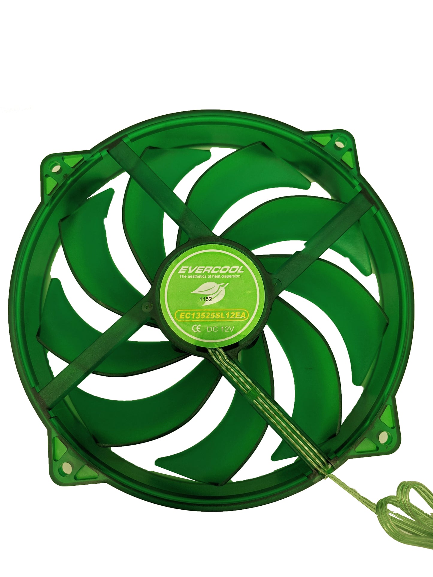 NEW Evercool Ever Green 135mm/140mm PC Cooling Fan Converts to 120mm w/ Bracket Model: EGF-N12