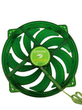 NEW Evercool Ever Green 135mm/140mm PC Cooling Fan Converts to 120mm w/ Bracket Model: EGF-N12