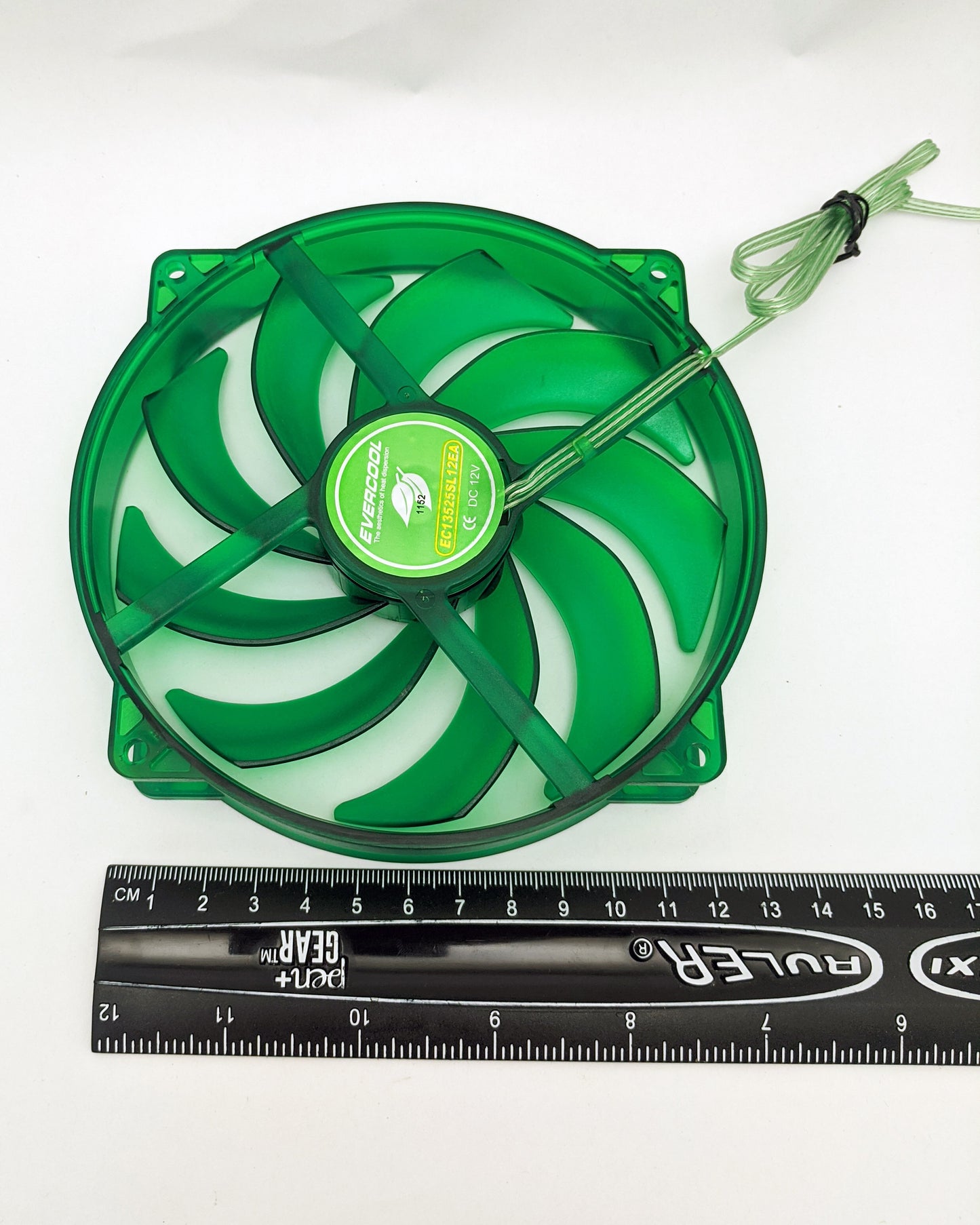 NEW Evercool Ever Green 135mm/140mm PC Cooling Fan Converts to 120mm w/ Bracket Model: EGF-N12