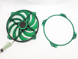 NEW Evercool Ever Green 135mm/140mm PC Cooling Fan Converts to 120mm w/ Bracket Model: EGF-N12