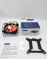 Lot 7: NEW HIGH POWER® LGA-115x-mITX 1U Low-Profile Quiet 80mm CPU Cooling Fan i5 i7