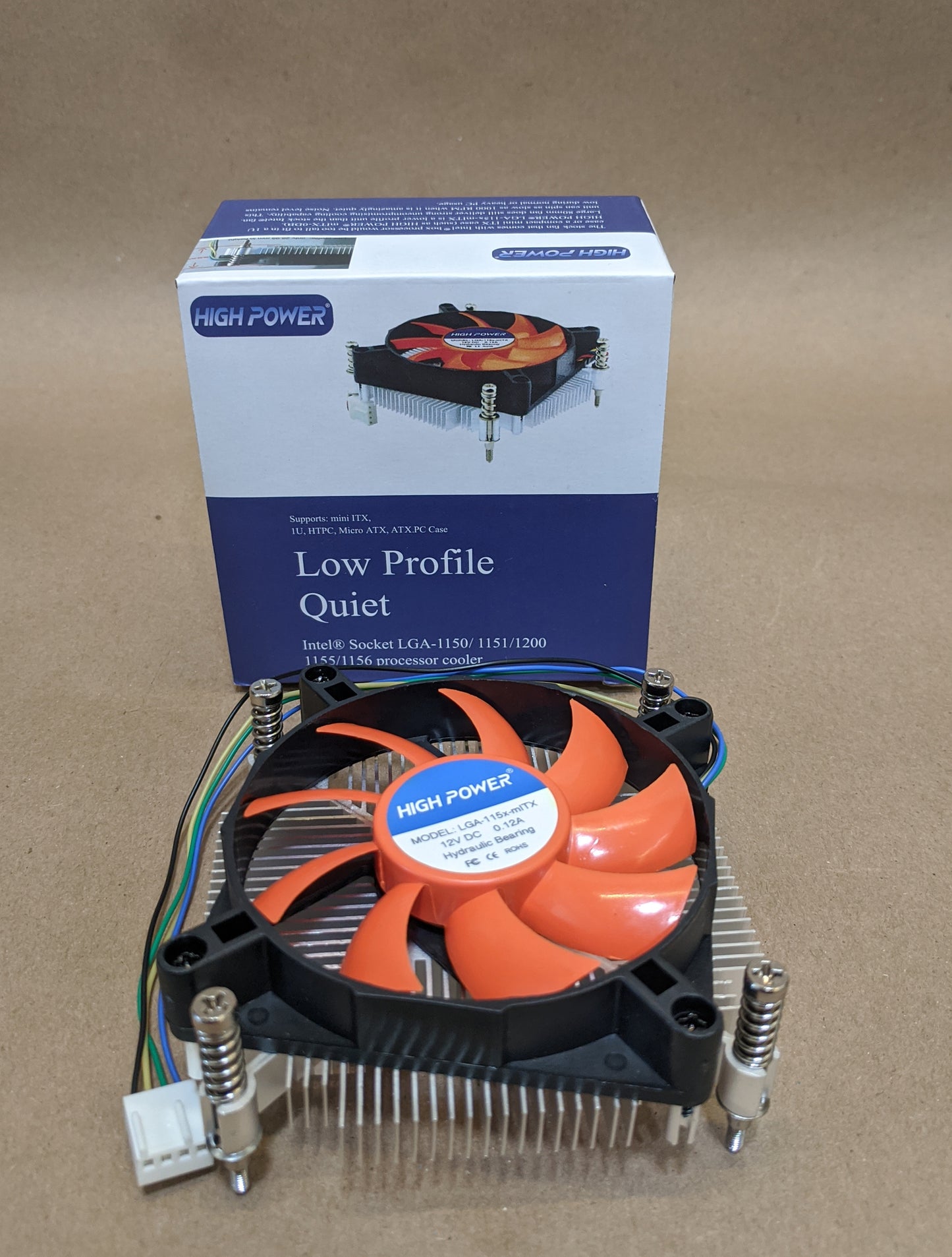 HIGH POWER® LGA-115x-mITX Low Profile (26.95mm in height) Intel Processor Cooling Fan & Heat-sink   LGA 1156/1155/1150/1151/1200