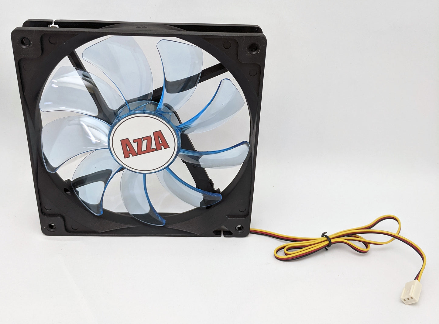 4-pack: NEW Azza 140mm x 25mm Blue LED 3-pin Gaming PC Case Cooling Fan 14cm