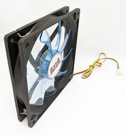 2-pack: NEW Azza 140mm x 25mm Blue LED 3-pin Gaming PC Case Cooling Fan 14cm