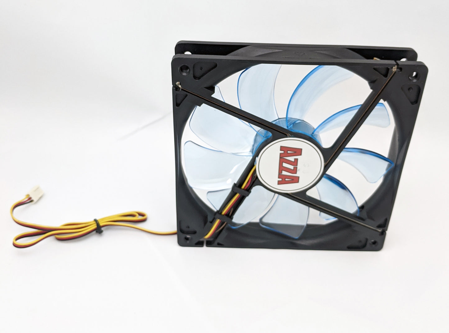 4-pack: NEW Azza 140mm x 25mm Blue LED 3-pin Gaming PC Case Cooling Fan 14cm
