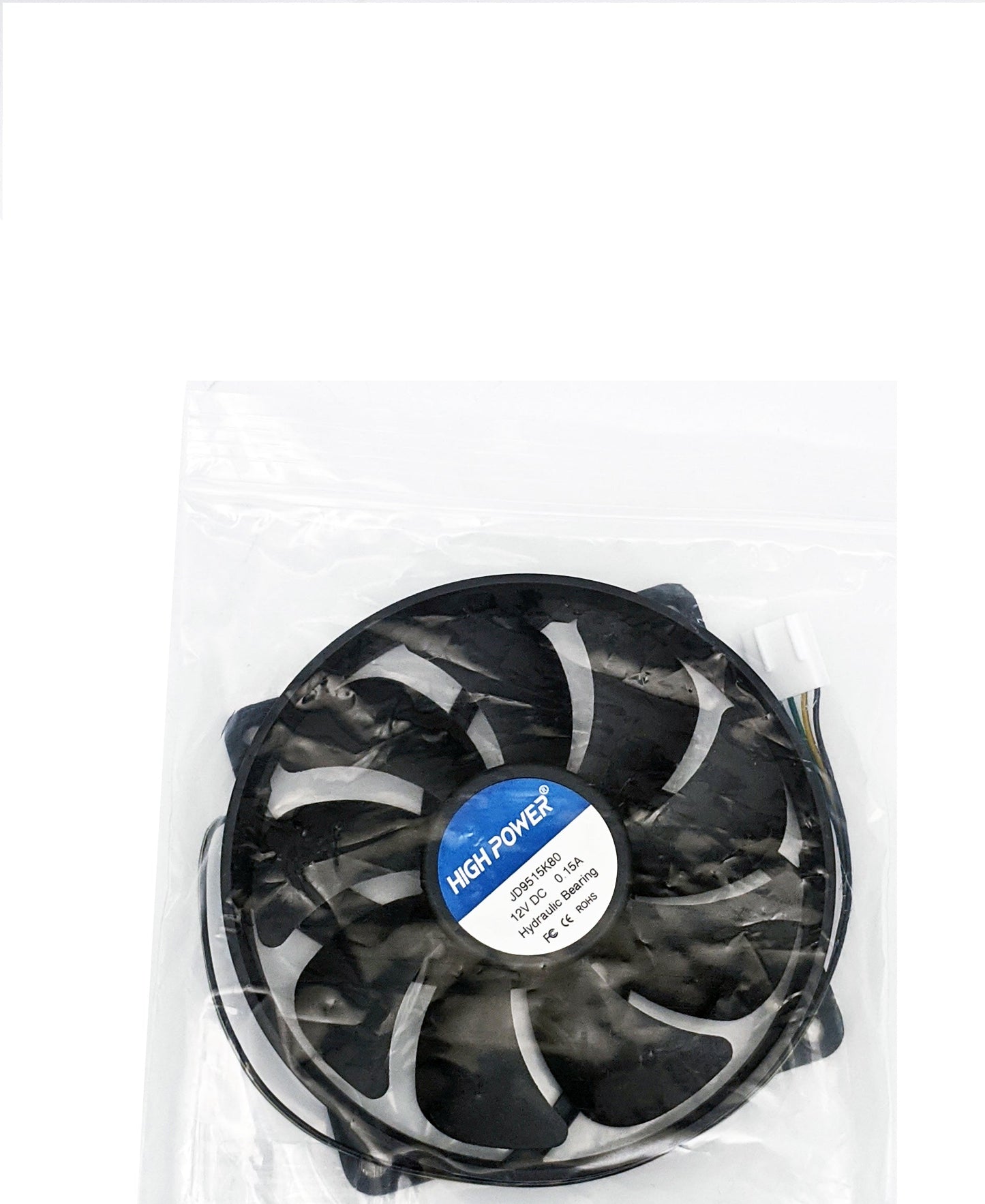 NEW HIGH POWER® Low-Profile 95mm x 15mm Replacement 4-pin PWM CPU Cooling Fan on 80-mm Frame Model: JD9515K80