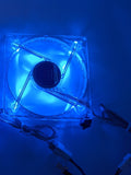 New Enermax Twister 90mm BLUE LED (ON/OFF Switch) 12V 3pin PC Case Cooling Fan Model: XUCEV9N