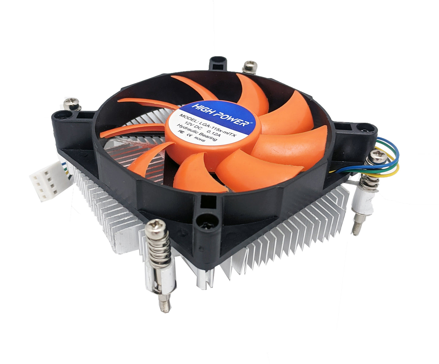 Lot 7: NEW HIGH POWER® LGA-115x-mITX 1U Low-Profile Quiet 80mm CPU Cooling Fan i5 i7