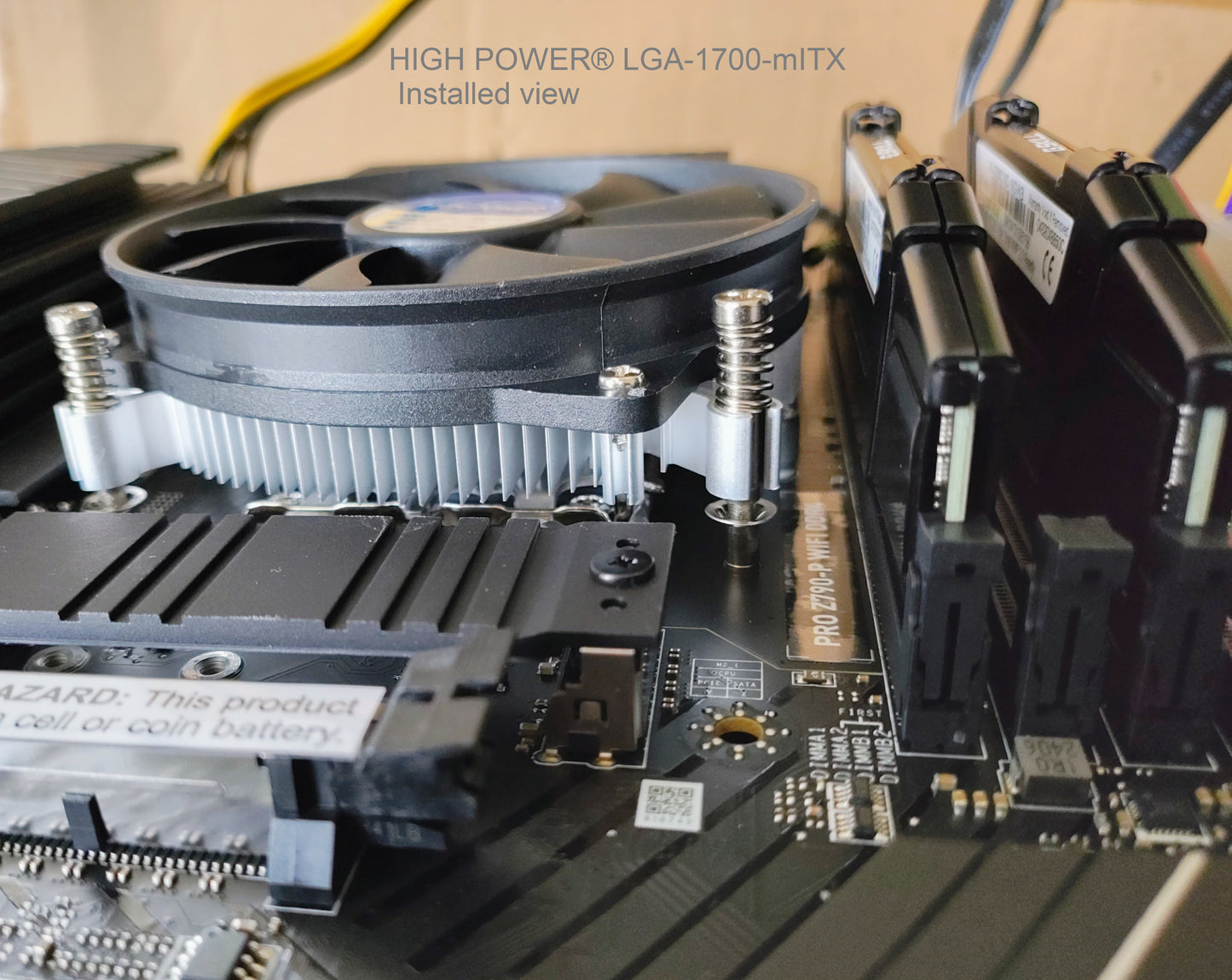 4-Pack: NEW HIGH POWER® Low Profile 4pin PWM Fan Intel Socket LGA1700 CPU Cooler