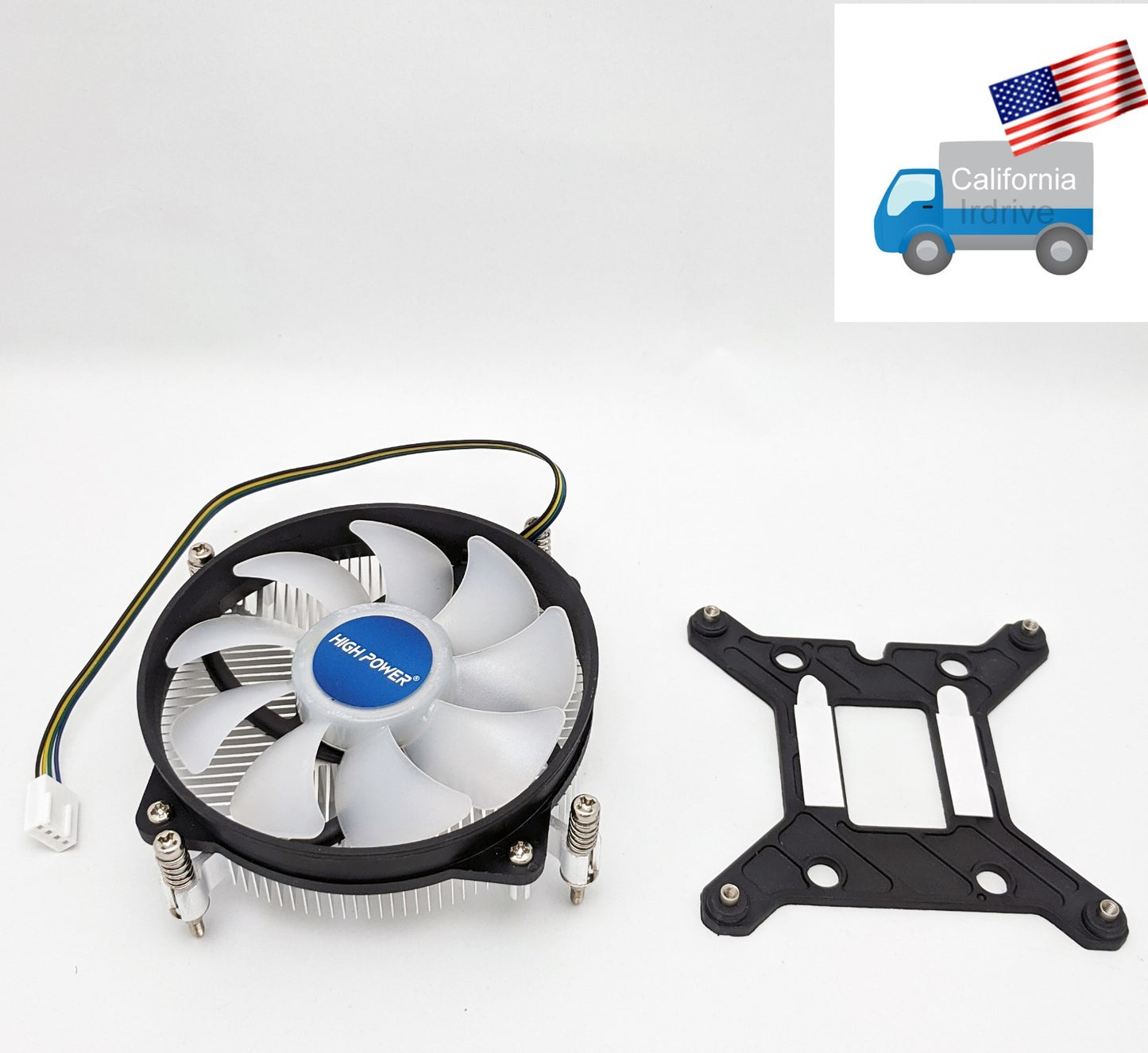 HIGH POWER® Low Profile Blue LED Intel Socket LGA1700 for i7/i5/i3/i9 CPU Cooler