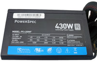OPEN Lot 4pcs: PowerSpec 430W 80plus Approved 2x PCIe Desktop Internal PC ATX 12V Power Supply