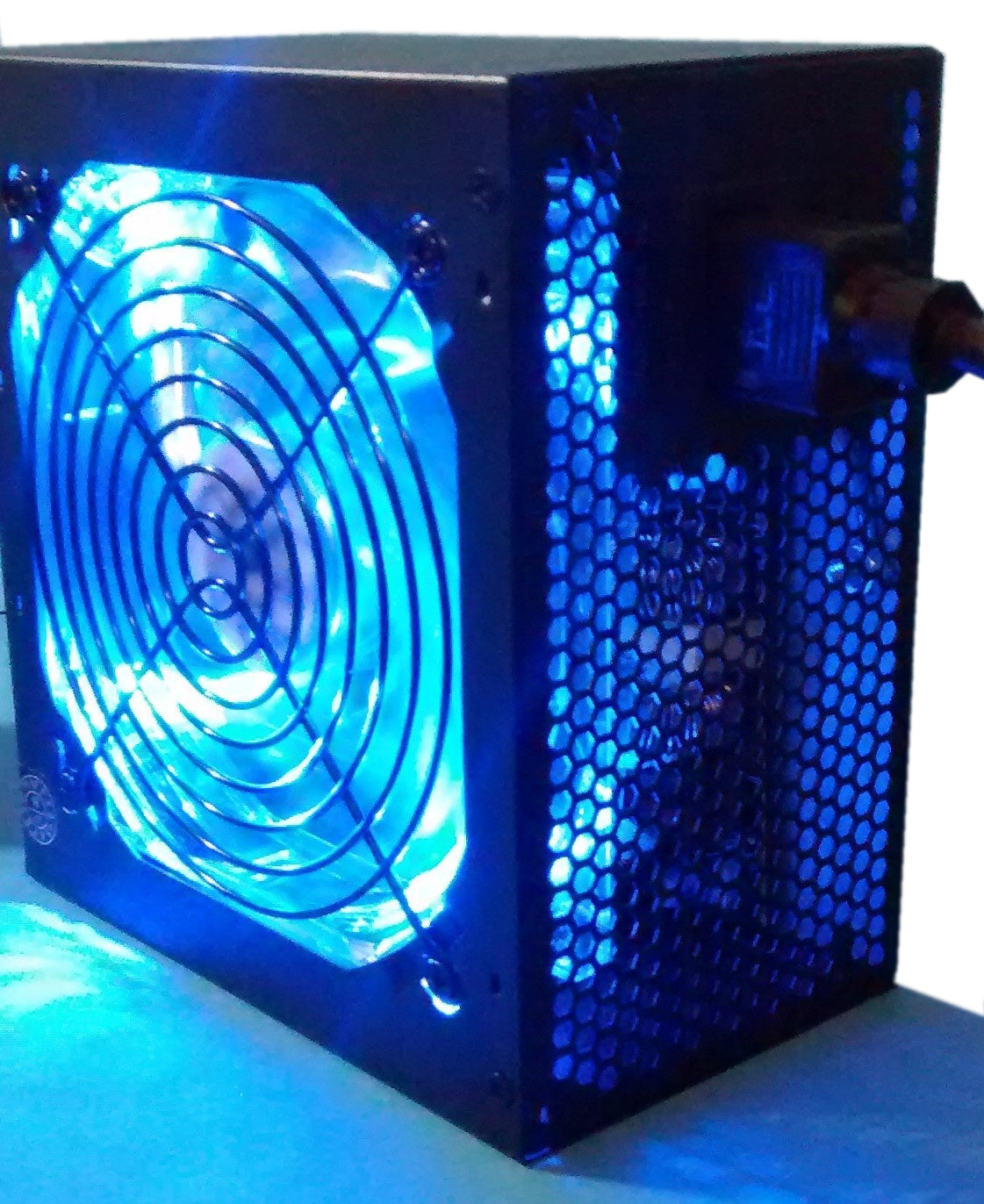 New AZZA Bundle Celesta CSAZ-340F ARGB Mid Tower ATX Case w/ SHARK ATX-1000-LED 1000W BLUE LED PSU