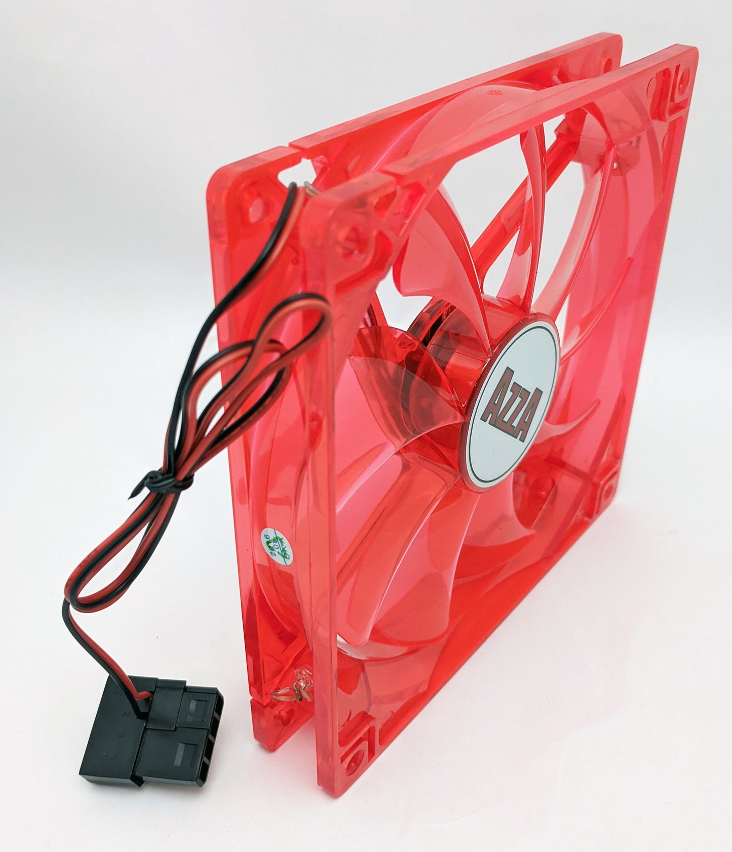 2-Pack: New AZZA 135mm/140mm 4-pin Molex Quad RED LED Gaming PC Case Cooling Fan Kit