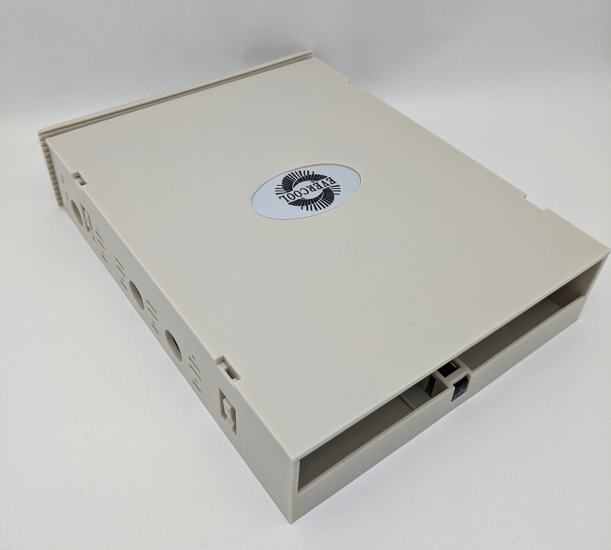 Evercool Desktop PC Case 5.25" Drive Bay Beige Panel Storage Drawer BOX-MK-WH