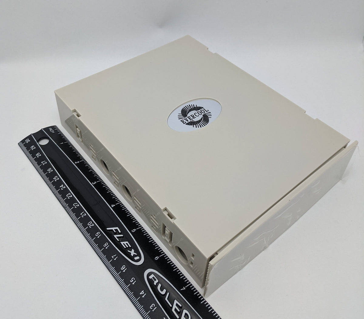 Evercool Desktop PC Case 5.25" Drive Bay Beige Panel Storage Drawer BOX-MK-WH