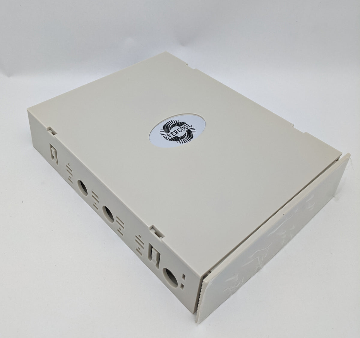 Evercool Desktop PC Case 5.25" Drive Bay Beige Panel Storage Drawer BOX-MK-WH