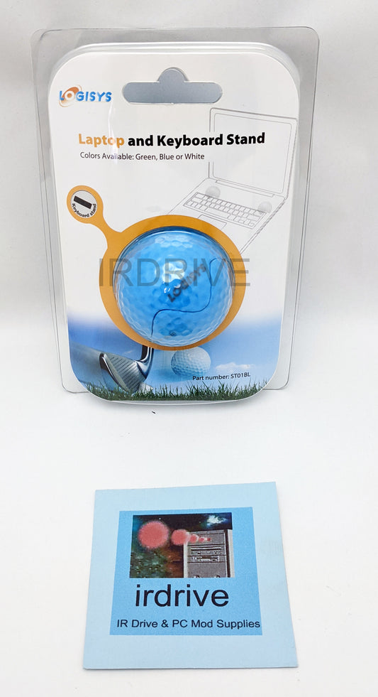 NEW Logisys ST01BL Blue Golf Ball Anti-slip Laptop, Keyboard, Cellphone Tilt Stand