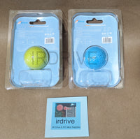 2pc: NEW Logisys Lime/Blue Golf Ball Notebook, Keyboard, Cellphone Anti-Slip Tilt Stand ST01LM ST01BL