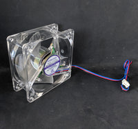 3-Pack: NEW Evercool Crystal 80mm x 35mm Multi-Color LED PC Case Cooling Fan Lot