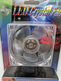 3-Pack: NEW Evercool Crystal 80mm x 35mm Multi-Color LED PC Case Cooling Fan Lot