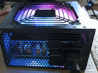 [open box]  SHARK TEHCNOLOGY 1000W A-RGB LED Fan APFC 2x PCIE Gaming 82plus ATX12V PC Power Supply