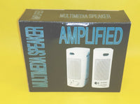 Lot 12: Enjoy 180W Amplified Multimedia Beige PC System Speaker/Headphone Jack