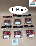 6-pack: NEW Enermax Twister 80mm x 25mm RED LED 3-pin 12V Case Cooling Fan