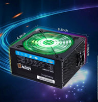 Lot 4pcs: PowerSpec 650W RGB LED Fan 80+ Bronze 2x PCIE SemiModular Power Supply