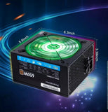 Lot 4pcs: PowerSpec 650W RGB LED Fan 80+ Bronze 2x PCIE SemiModular Power Supply