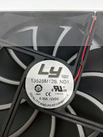 4-Pack: NEW LY 13525M12S ND1 135mm x 25mm ATX Power Supply Replacement Fan,3pin/2-wire