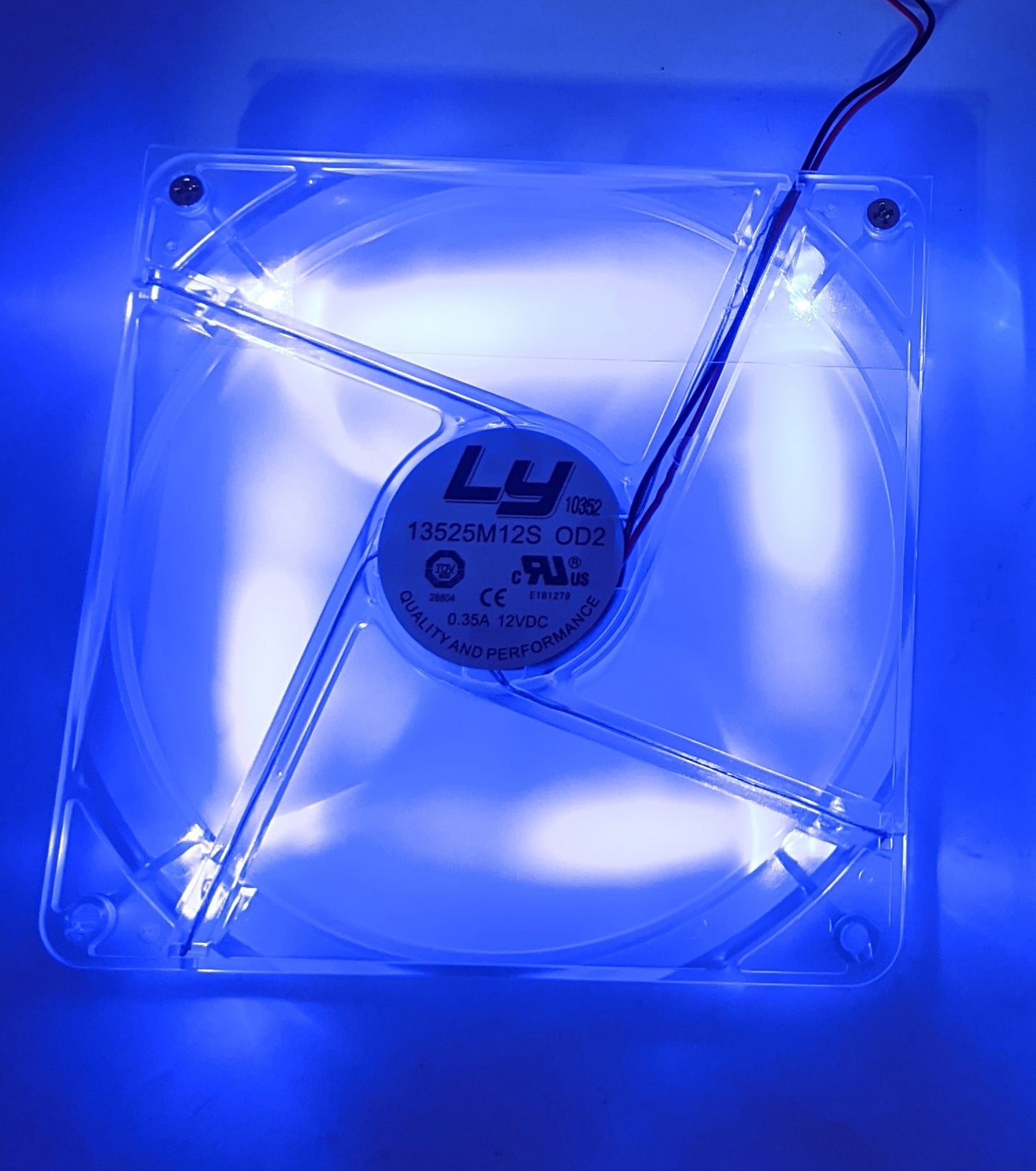 2-Pack: NEW HIGH POWER/LY 2pin 135mm/140mm Replacement LED ATX Power Supply Fan (Copy)