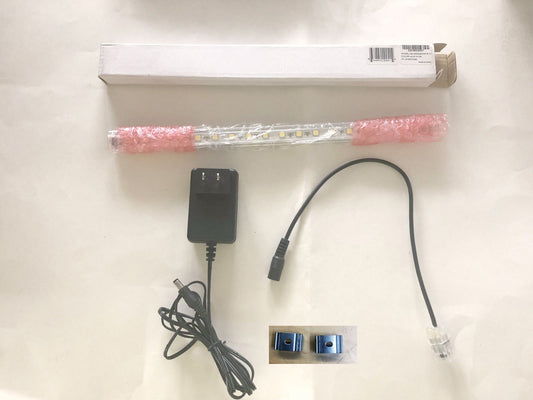 New 12V 3.6W Soft White LED Light Bar Non-Waterproof + Power Adapter & Cable