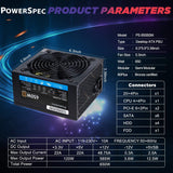 PowerSpec PS650BSM 650W 80Plus Bronze 2x PCIE Semi-Modular ATX 12V Power Supply [OPEN BOX]