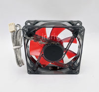 6-pack: NEW Enermax Twister 80mm x 25mm RED LED 3-pin 12V Case Cooling Fan