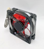 6-pack: NEW Enermax Twister 80mm x 25mm RED LED 3-pin 12V Case Cooling Fan