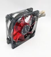 6-pack: NEW Enermax Twister 80mm x 25mm RED LED 3-pin 12V Case Cooling Fan
