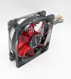 6-pack: NEW Enermax Twister 80mm x 25mm RED LED 3-pin 12V Case Cooling Fan