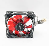 6-pack: NEW Enermax Twister 80mm x 25mm RED LED 3-pin 12V Case Cooling Fan