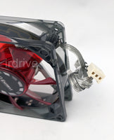 6-pack: NEW Enermax Twister 80mm x 25mm RED LED 3-pin 12V Case Cooling Fan