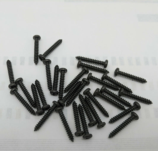 LOT 100: M3 X 20mm Black Steel Phillips Pan Head Self Tapping Sheet Metal Screws