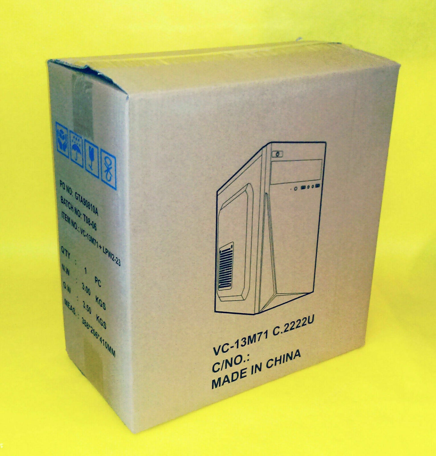 NEW Black MicroATX USB 3.0 PC Tower Case w/ SHARK 1000W LED Power Supply (LED Fan) & 80mm Enermax Blue LED Case Fan
