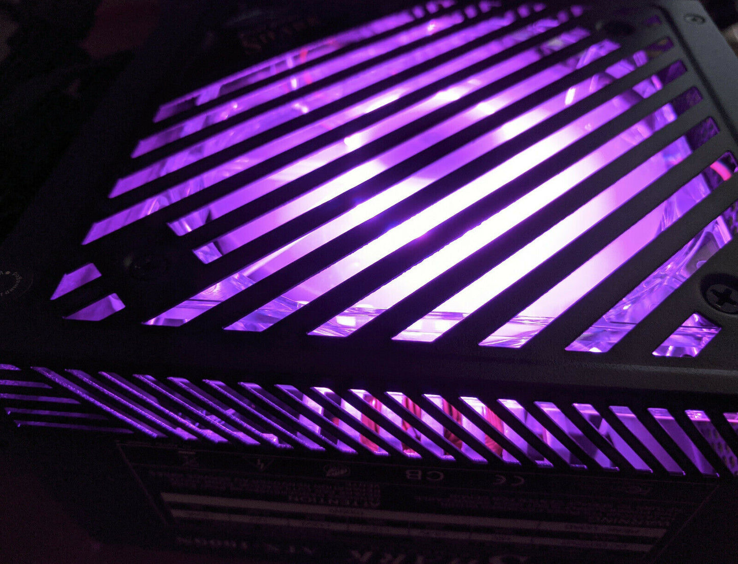 SHARK 1000W Digital RGB LED Fan Dual PCIe Gaming PC Black ATX Power Supply
