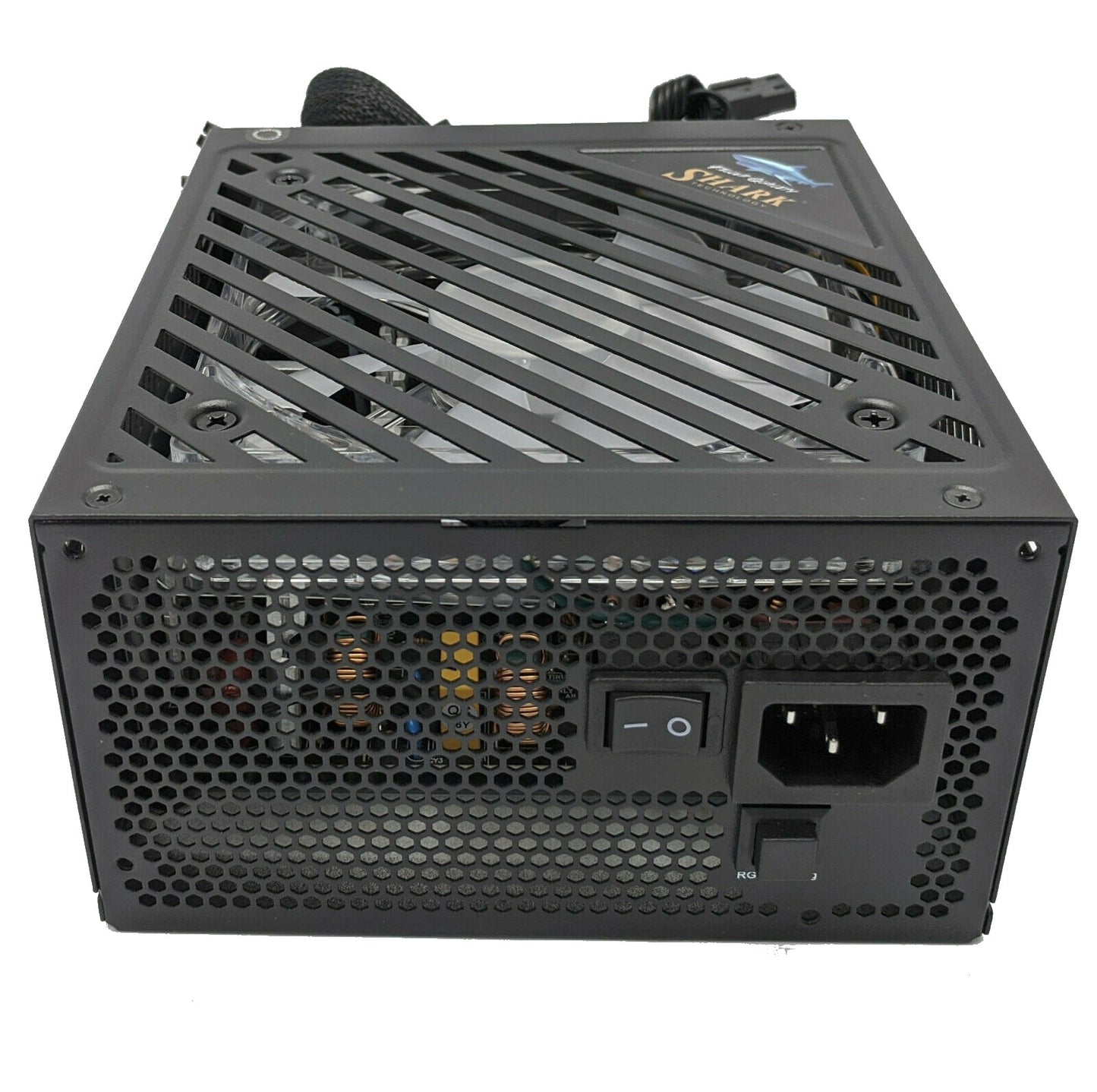 SHARK 1000W Digital RGB LED Fan Dual PCIe Gaming PC Black ATX Power Supply