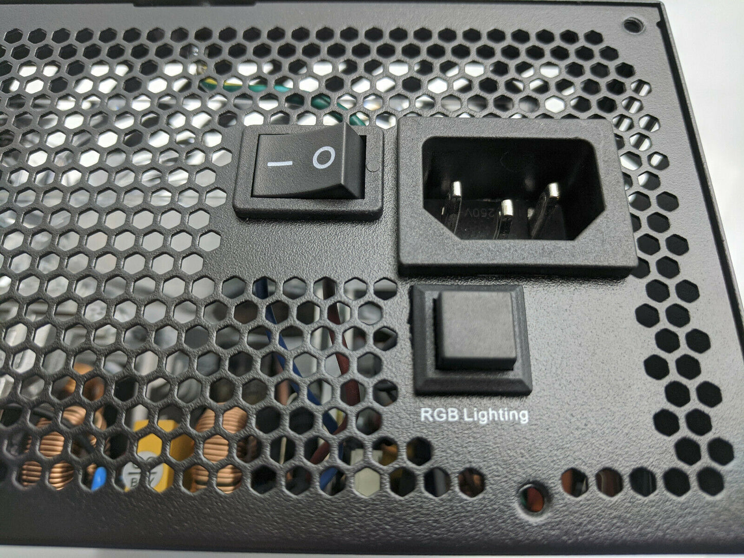 SHARK 1000W Digital RGB LED Fan Dual PCIe Gaming PC Black ATX Power Supply