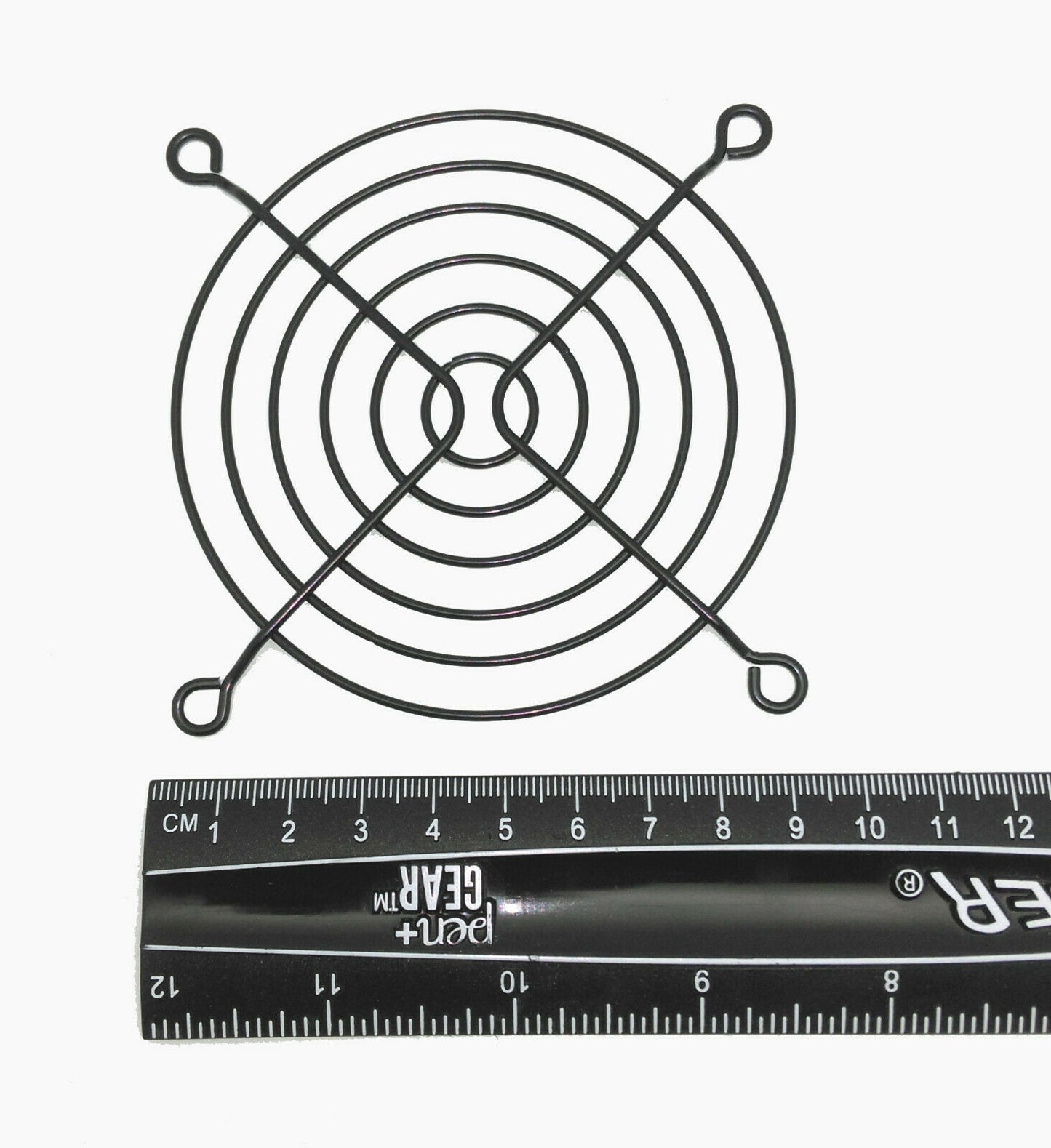 NEW HIGH POWER® 90mm Black Anodized Round Fan Grill, PC Case Installation Screws