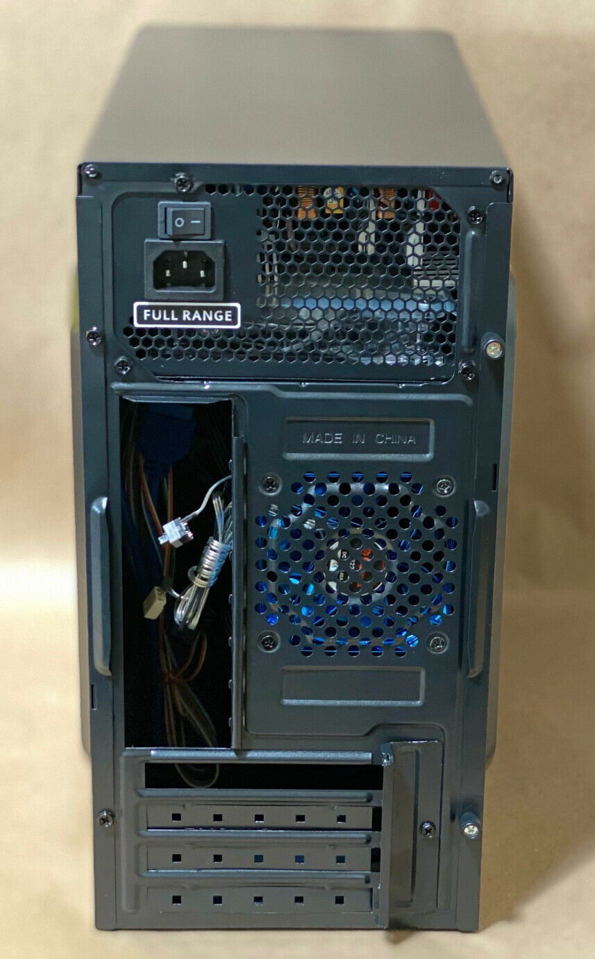NEW Black MicroATX USB 3.0 PC Tower Case w/ SHARK 1000W LED Power Supply (LED Fan) & 80mm Enermax Blue LED Case Fan