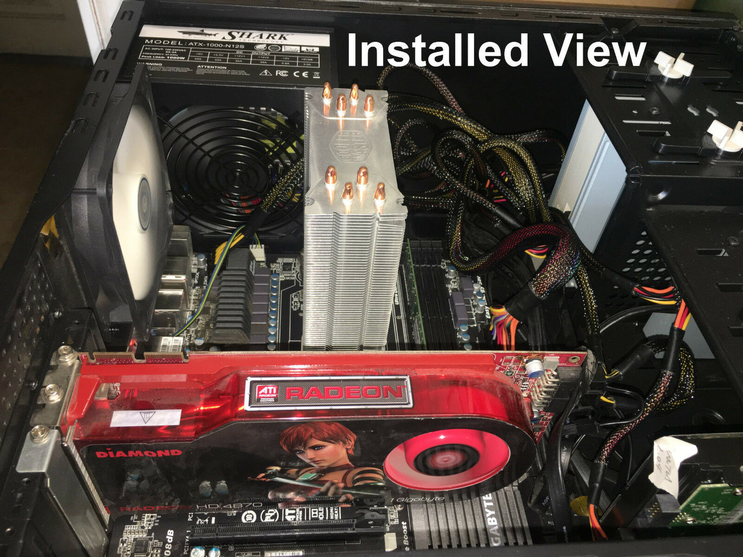 NEW SHARK TECHNOLOGY 1000W APFC Dual PCI-E 12V i7 Gaming PC ATX Power Supply